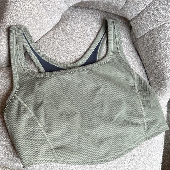 prAna Becksa Sports Bra Bralette in Sage Heather - Picture 2 of 8